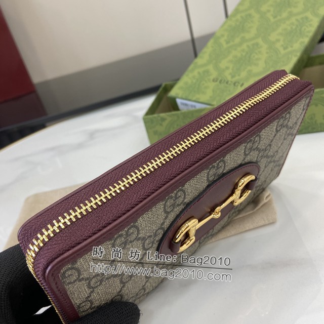 Gucci專櫃古馳最新款男女款拉鏈長夾錢包錢夾 jh2181款號:  621889